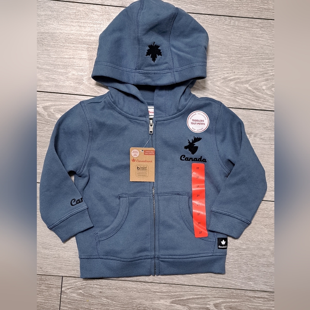 Brand New Canadiana Kids UNISEX Blue Hoodie